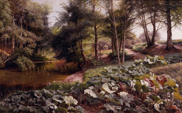 The path on the rivers edge by Peter Mork Monsted